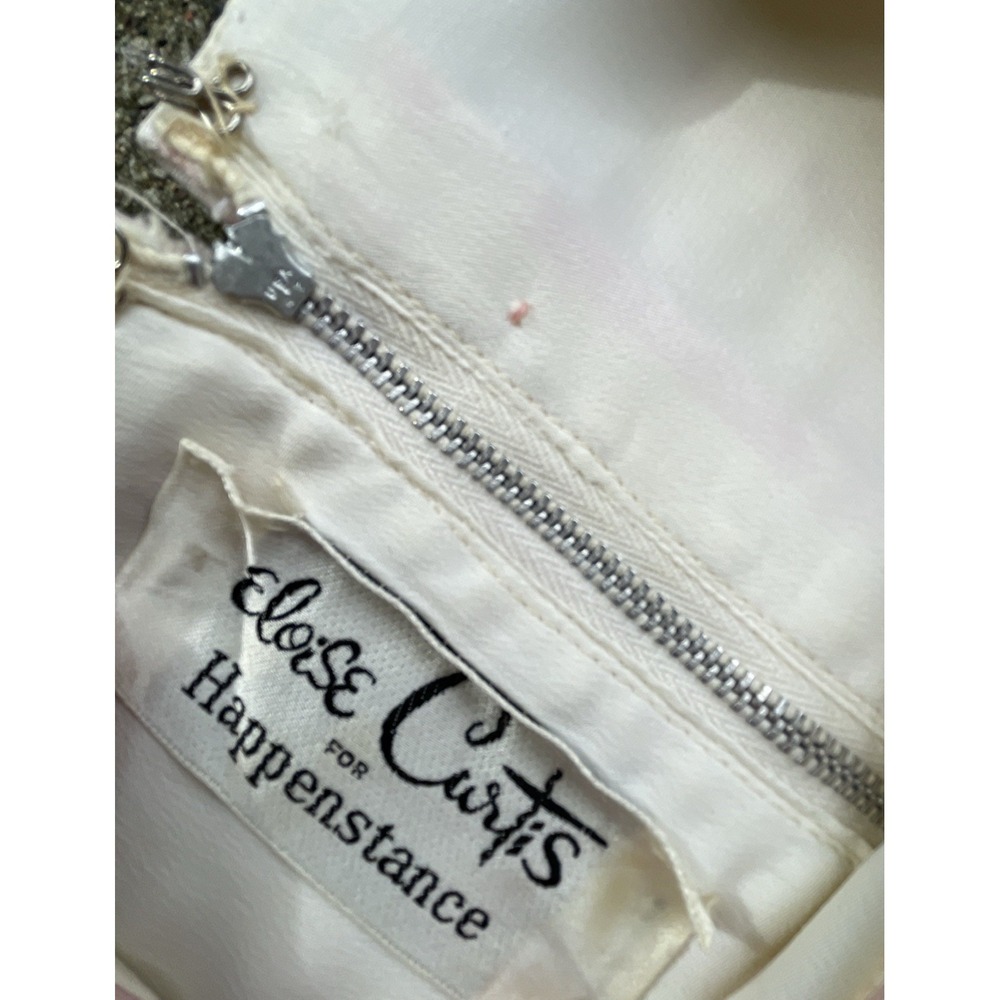 Vintage 1960s Eloise Curtis Happenstance Pink & White Mod Shift Dress Sleeveless - Picture 7 of 14